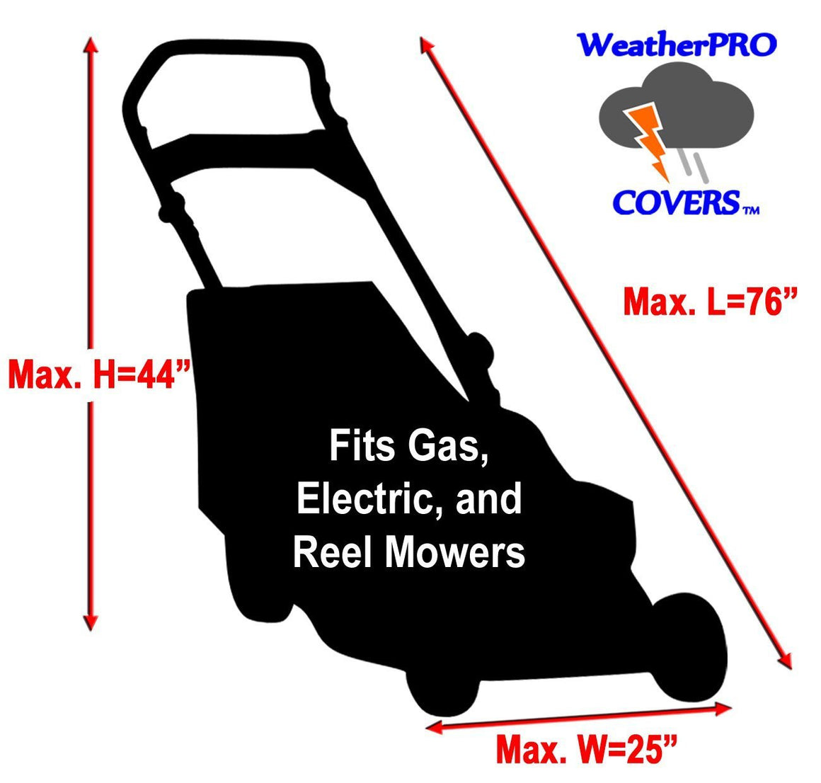 WeatherPRO Lawn Mower Cover - Camouflage - WeatherPRO Cover,   - Lawn Mower Cover