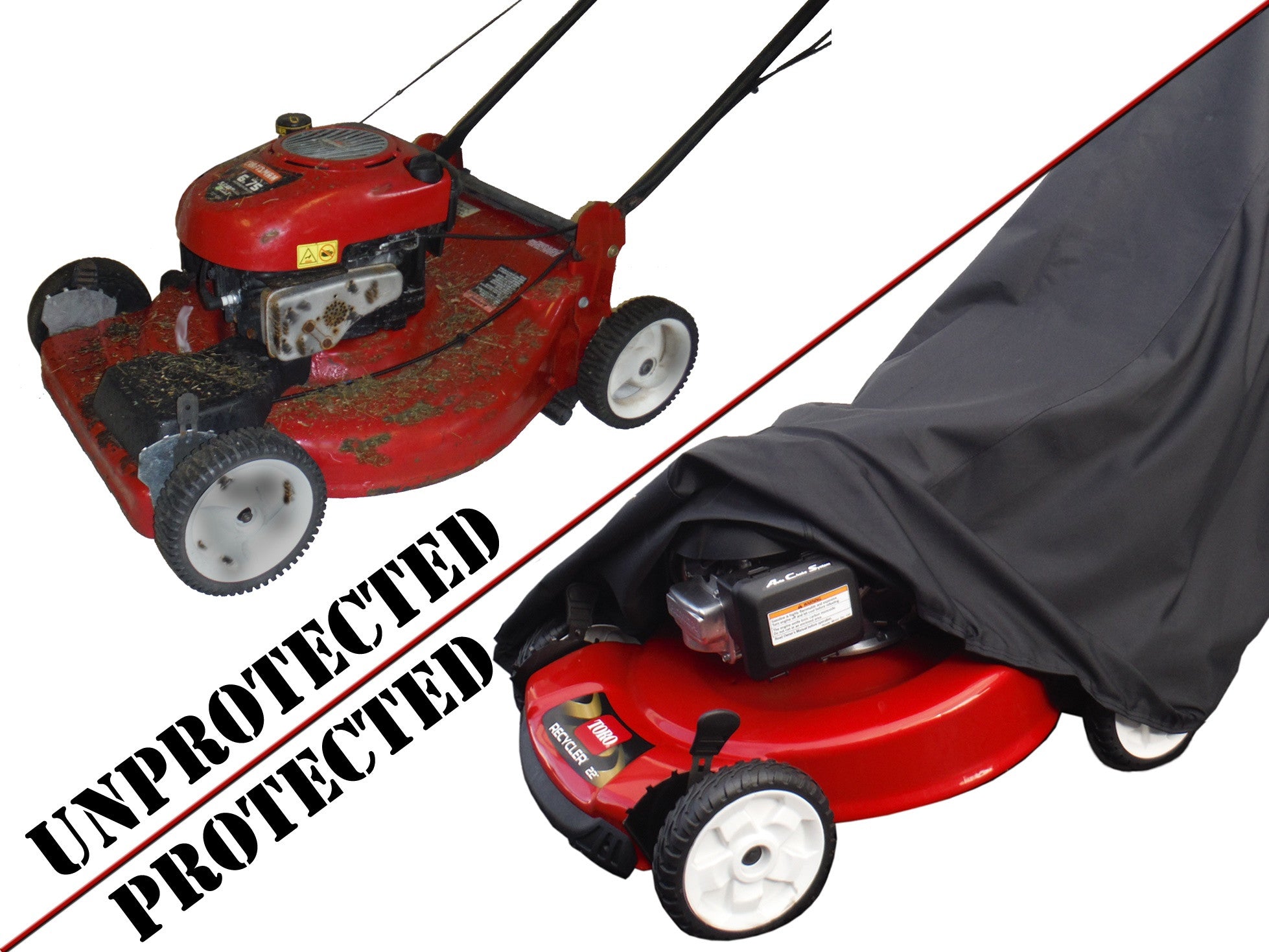 WeatherPRO Lawn Mower Cover Black